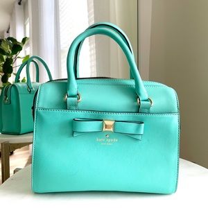 Kate spade crossbody satchel Tiffany blue handbag
